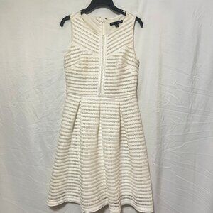 Madison Leigh Ivory Lace Fit & Flare Dress Size 8